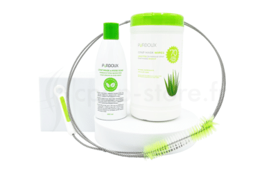 Pack hygiène de votre équipement Brosse tuyau, savon, lingettes à l'Aloe vera
