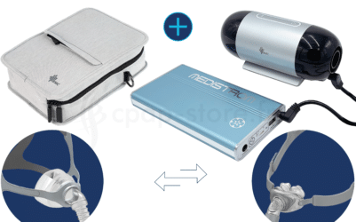 Pack autonomie de voyage - BMC + Batterie + Masque + Humidificateur